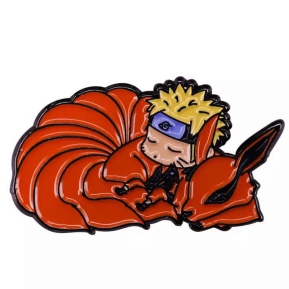 Sleeping Naruto/ Kurama Pin - Picture 1 of 3